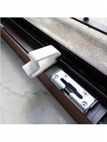 2pcs Door And Window Stoppers | Durable Anti-Collision Buffer Strips And Track Lock Set, For Balcony Partition, Ventilation And Privacy Protection | Easy To Install, Suitable For Patio Doors, Bedroom Essentials | Home Gift - Door and Window Wedges - View 4