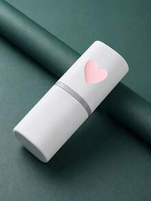 Customizable Name Text 3D Heart Travel Toothbrush And Toothpaste Storage Box, Pink 3D Heart Print Portable Toothbrush Storage Tube, Compact All-In-One Dust-Proof Cup With Lid, Suitable For Commuters, Students, Couples, Business Travelers, Short-Trip Travelers And Gift Customization Buyers, Short-Term Business Trips, Outdoor Travel, Campus Dorm Life, Hotel Stays, Home Use For Toothbrush And Toothpaste Storage, Compact Size Takes Up Little Luggage Space - Multicolor - View 13