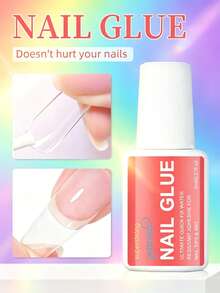 GELPOLISH 超強力美甲膠水 1件/2件/3件/5件/10件 8ml/瓶 快乾防水持久美甲黏合劑 適用於假指甲 - 8ml橙 - 查看 5