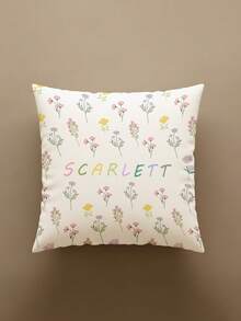 1pc Customized Personalized Text Printed Pillowcase, Double-Sided Printed Pillowcase, Suitable For Holidays, Customizable Name, Gift For Family, Friends And Yourself - Multicolor - View 6