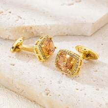 Fashionable Square Cufflinks, Elegant Business Men's Formal Accessories For Important Occasions, Father's Day Gift - 4 - View 14