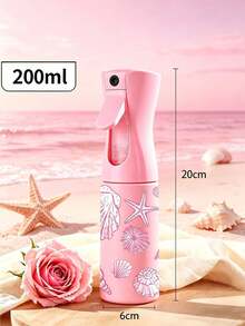 Shell Pattern Transparent PET Refillable Travel Spray Bottle - Multi-Functional Fine Mist Spray Bottle For Travel, Can Be Used As Makeup Remover Dispenser, Reusable Hair Spray Bottle And Continuous Sprayer, Suitable For Hair Styling, Cleaning And Facial Moisturizing - Multicolor - View 5