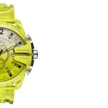 Diesel DZ4532 Bright Yellow Oversized Jelly Watch Multi Chrono Date 5ATM Waterproof Unisex Summer Accessory - one-size - View 11