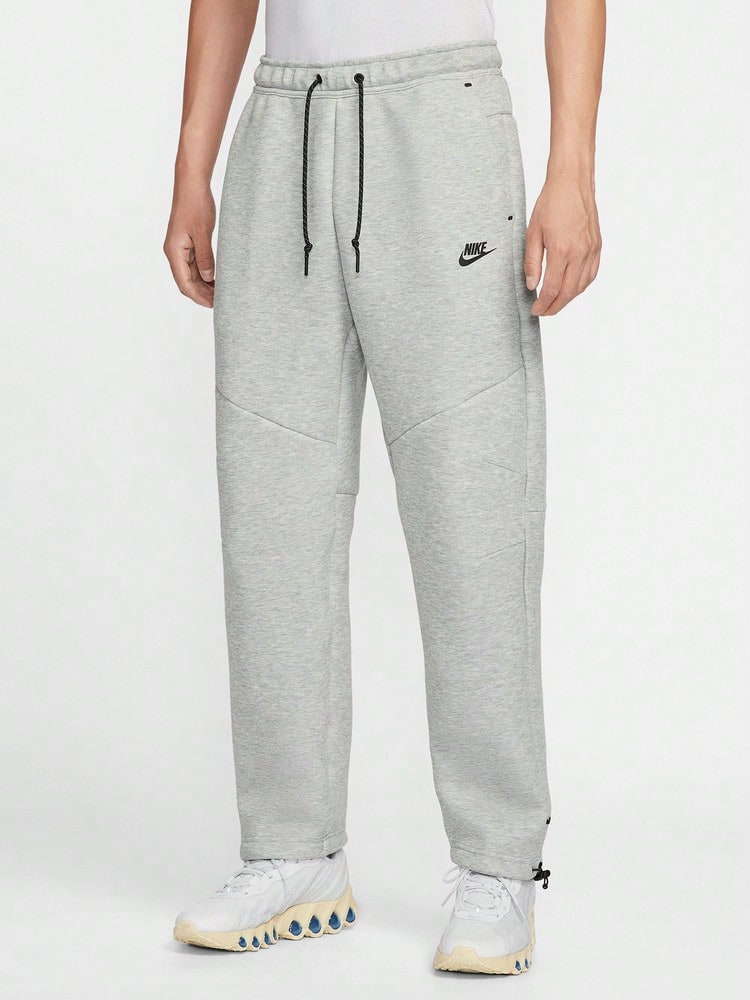 Nike Men's Drawstring Knit Sports Pants - Dark Grey - View 1