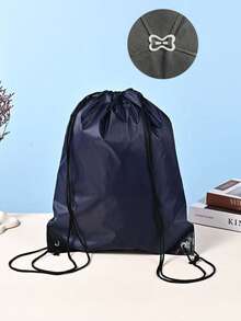 Lightweight Drawstring Bag - Durable, Compact And Washable Neutral Backpack, Perfect For Outdoor Sports, Camping, Hiking, And A Great Choice For American Football Fans! Drawstring Bag, Thickened Waterproof Solid Color Backpack - Multicolor - View 16