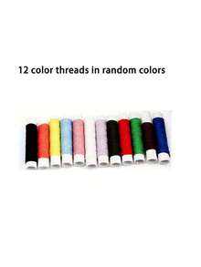 Portable Handheld Sewing Machine Set, Includes 1 Mini Portable Sewing Machine And 2 Rolls Of 12-Color Free Sewing Thread, Easy For Home Hand Sewing Use - Multicolor - View 10