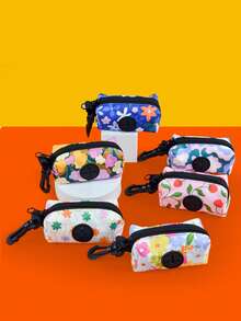 1pc Fashionable Dog Poop Bag Holder, Can Be Attached To Leash, Leash And Poop Bags Not Included - Multicolor - View 3