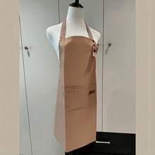 Delantal de lona ajustable con bolsillos grandes, delantal de cocina duradero para hornear, cafetería, restaurante y ropa de trabajo - Multicolor - Ver 9