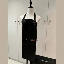 Delantal de lona ajustable con bolsillos grandes, delantal de cocina duradero para hornear, cafetería, restaurante y ropa de trabajo - Multicolor - Ver 10