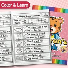 Children's Phoneme Word Family Activity Notebook - Read And Select Simple Sentences With Picture Word Bank, CVC Pattern Practice (-Ed, -En, -Et, -Ob, -In, -Ip, -It, -Od), One Mini-Task Per Page, Cultivate Early Reading, Pronunciation Recognition And Writing Confidence Back To School - CVC Word Family - View 1