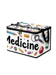 Clothing And Medicine Storage Box With Transparent Storage Bag, Creative TNT Fun Storage Box, Foldable Large Capacity Home Clothes Storage Organizer With Lid, Zipper Storage Box, Quick-Pull Foldable Bag, Blanket Organizer Bag, Bathroom Storage Box, Home Gift, Guest Room Storage, Wardrobe Organizer Box, Home Essential, Moving Must-Have, Dorm Storage, Back To School Gift, Perfect Gift,Bedroom Room Decor,Back To School - Multicolor - View 18