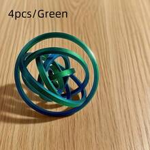 4 buah Spinner Jari 8 Cincin Modis dan Personalisasi, Cincin Jari Pereda Stres Senyap Cetak 3D yang Praktis dan Keren, Spinner Dekompresi Berputar Warna-warni, Cocok untuk Kantor, Rumah, Perjalanan, Pekerjaan dan Suasana Santai, Hadiah Ideal Sempurna untuk Orang Tua, Teman, dan Orang Tercinta - View 11