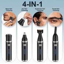 Electric Nose Hair Trimmer, USB Rechargeable Nose And Ear Hair Trimmer, Unisex Nose Hair Shaver, Painless Eyebrow And Facial Hair Removal Device, 500mAh Battery Capacity - View 6