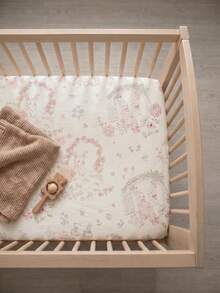 1pc Cute Cartoon Breathable Comfortable Gauze Baby Crib Sheet, Machine Washable, All Season - Beautiful Garden - View 11