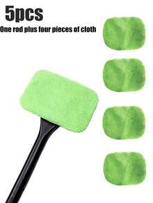 Sturdy Grip Long Handle Car Windshield Cleaner - Easy Protection & Shine, Includes 4 Replacement Cloths - BB - View 20