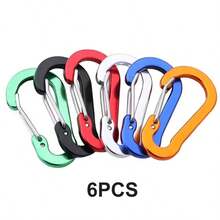 LOTANK 6/12Pcs Multi‑Purpose Small Hanging Clasps, Key Chain Spring Clips, Outdoor Gadgets For Fishing Camping Cycling Travel Use - Multicolor - View 6