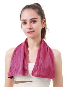 3pcs/1pc Sweat-Absorbing Cooling Sports Towel, Wrist Towel, Buttoned Absorbent Cooling Scarf, Towel, Sweat Towel, Unisex, Portable, Multi-Purpose, Suitable For Daily Outings, Sports, Cycling, Running, Hiking, Men's Gift, Holiday Gift, Women's Gift - Multicolor - View 6