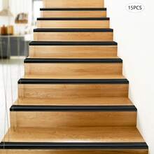 15pcs Stair Edge Protector Stair Corner Trim Strips Step Edge Trim - Black - View 3