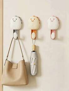 Cartoon Dinosaur Strong Adhesive Hook Damage-Wall Hanger For Bathroom Kitchen Bedroom Cute Storage Organizer Reusable Sticky Hooks Heavy Duty Stainless Steel Non-Marking Adhesive Wall Mount Holder - View 4