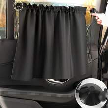 2pcs Car Side Window Sun Shades, Suction Cup Car Window Sunshades, Easy To Install Car Side Window Privacy Curtains - A - View 2