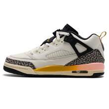 Nike JORDAN SPIZIKE LOW (GS) 籃球鞋 戶外運動訓練籃球鞋 日常舒適休閒運動鞋 FQ3950-107 - 帆白/油灰/科技紫/棉佈白/深硫黃 - 查看 5