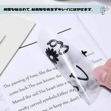 付箋 透明 フィルム ふせん 書ける 50枚×6冊 6色 強粘着 パステルカラー 75×75mm ノート ふせん メモ - 透明クリア 50枚*4冊 - チェックする 7