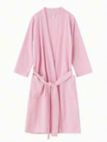 Haus Hana Jubah Mandi Waffle, Menyerap Keringat, Cepat Kering, Unisex, Cocok untuk Musim Semi/Panas, Homestay, Hotel, SPA, Potongan Longgar, Berbagai Warna, Desain Minimalis, Perlengkapan Kamar Mandi & Rumah, Kembali ke Sekolah - MultiWarna - View 17