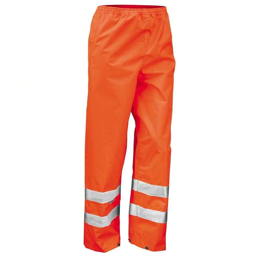 Result Mens Hi-Vis Trousers - Hi Vis Orange - View 1