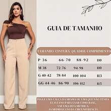 Premium Tailored Wide Leg Palazzo Pants With Pocket And Button - 淺灰色 - 查看 2
