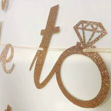 Engagement Photo Frame Garland, Hanging Picture Banner With Frames For Wedding Party Decor, Photo Booth Props & Wall Backdrop - Silver Photo Banner Set - View 9
