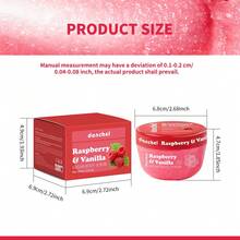 danche Eksfoliator Tubuh Pencerah, Lulur Gula & Garam Vanila Raspberry, Perawatan Pelembap & Bernutrisi untuk Kulit Kasar & Bergelombang, Aroma Spa Mewah untuk Kulit Halus dan Bercahaya - Merah mawar - View 10