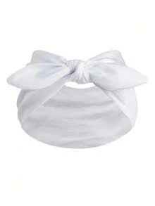 1pc/Set Women's Wide Rabbit Ear Headband, Soft Elastic Knotted Bow Headband, Solid Color Headband, Versatile Fashion Women's Hair Accessory - Multicolor - View 4