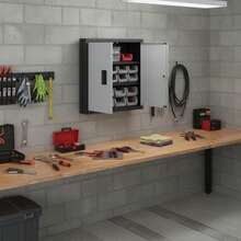 Foldable Wall Cabinet, Garage Cabinet, Wall-Mounted 66 Cm Small Cabinet, 108.86 Kg-XY578780 - Multicolor - View 1