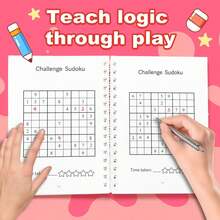 Sudoku Puzzle Practice Book, Fillable Logic Number Grid Brain Teaser Activity Manual, Colorful Cover, Develops Focus, Critical Thinking And Problem Solving Skills, Suitable For Learning At Home, Classroom, Travel And Other Quiet Environments Back To School - Sudoku - View 5