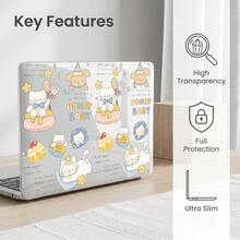 2 Pieces Clear Full Coverage Hard PC Protective Case Compatible For MacBook/Matebook, Crystal Transparent Anti-Scratch Anti-Bump Slim Laptop Shell Compatible With 13 Neo/13.3 Air/13.3 Pro/13.6Air/14.2 Pro/15Air/16.2Pro/D16/14 Ultra - View 5