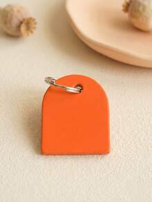 1 PC Custom Laser Engraved Minimalist Arch Keychain, 4 Colors Optional With Metal Key Ring,Daily Key Organizer Home Decor - Multicolor - View 11