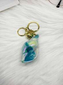 1pc Cartoon Cute Acrylic Seashell Keychain - Seashell Keychain - View 4