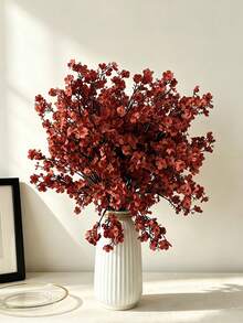 10/5/1pc Yellow Orange Babys Breath Artificial Gypsophila Flowers,19.68inch Fake Flowers For Fall Wedding Party Decorations ,Home Decor,Restaurant Table Centerpiece ,DIY Flower Arrangement,Halloween Thanksgiving Harvest Festival Decoration - Qiuhong - View 4