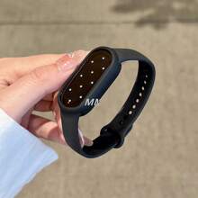 1 Strap + 1 Silicone Protective Case Combo, High Aesthetic Watch Band, Elegant & Exquisite, Comfortable & Breathable Silicone Strap Design, Suitable For Xiaomi 10/9/8 Sizes, Quick Detachable Buckle Design, Supports NFC Version Sharing, High Cost-Performance, Couple Watch Band Accessories - Multicolor - View 4