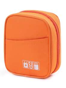 1pc Portable Travel Digital Storage Bag, Electronic Accessories Organizer Pouch, Suitable For Data Cables, Chargers, Power Banks, Earphones, Business Office, School, University, Travel Desk Accessories,Back To School - Multicolor - View 11