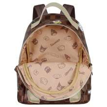 Hello Kitty Safta 和朋友們書包，25x22x15 厘米，兒童款，主隔層和前置拉鍊口袋，頂部提手，棕色格子圖案 - 選項 11 - 查看 5