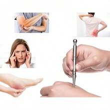 1/2pcs Stainless Steel Deep Tissue Massage Pen - Ergonomic Tool For Full Body Relaxation, Designed For Trigger Points And Muscle Tension, Easy-To-Use Manual Massager For Arms, Back, Neck And More, Precision Massage Tool - Multiple Styles - View 9
