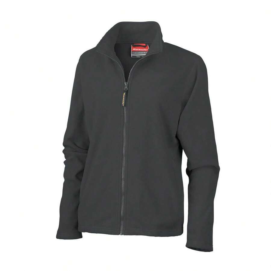 Result Ladies/Womens La Femme High Grade Microfleece Jacket - Black - View 1