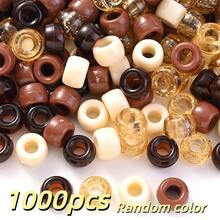 100/1000顆 6x9mm 彩色小馬珠套組 壓克力大孔珠 適用於辮髮、髮編髮珠 DIY 手鍊項鍊耳環手工藝派對裝飾 - 彩色 - 查看 23