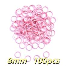 100pcs 8/10mm Small Double Open Jump Rings Colourful Small Key Rings Split Rings Functions On Connectors For Jewelry Crafts Decorations And DIY - Double Loop Hanging Loop - View 11