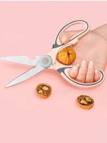 1pc Stainless Steel Kitchen Bone Clipper, Multifunctional Food Clipper, Can Be Used To Cut Vegetables, Clip Walnuts, Bottle Opener, Equipped With Protective Cover, A Good Kitchen Assistant - Multicolor - View 9
