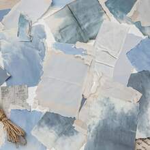 20pcs Gentle Paper Is The Material Paper With A Light Atmosphere, Which Can Be Torn And Cut By Hand. Scrapbook Supplies DIY Accessories Stickers Postcards Notebook Seals/Stickers Christmas House Decoration Christmas. - A - View 2