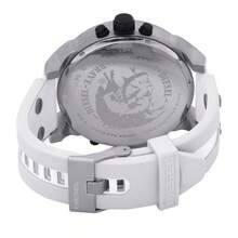 Jam Tangan Diesel DZ7401 Pria Ukuran Besar dengan 4 Zona Waktu, Bezel Baut Stainless Steel Perak, Tali Kulit Berlubang, Tahan Air 3ATM, Multi-Dial, Kronograf Jalanan - Satu-Ukuran - View 6