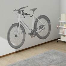 Wall Mount Bicycle Holder, Adjustable Steel Bicycle Storage Rack For Garages - Black - View 3