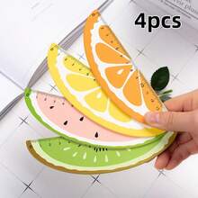 Custom Creative Fruit-Shaped Ruler, Teaching Reward, Birthday Decoration, Student Stationery, Creative Gift, Back To School Gift - Multicolor - View 14